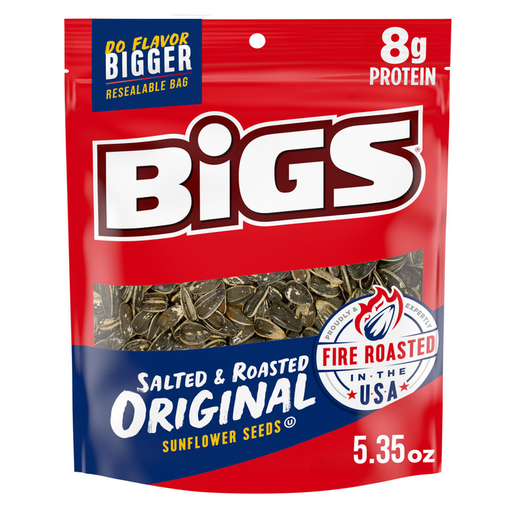 Bigs Sunflower Seeds Salted And Roasted Original Flavor 5.35 Oz. 12 Pk