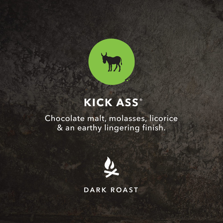 Kicking Horse Coffee Kick Ass Dark Roast Whole Bean Certified Organic Fairtrade Kosher Coffee 2.2 Lb 35.2 Ounce