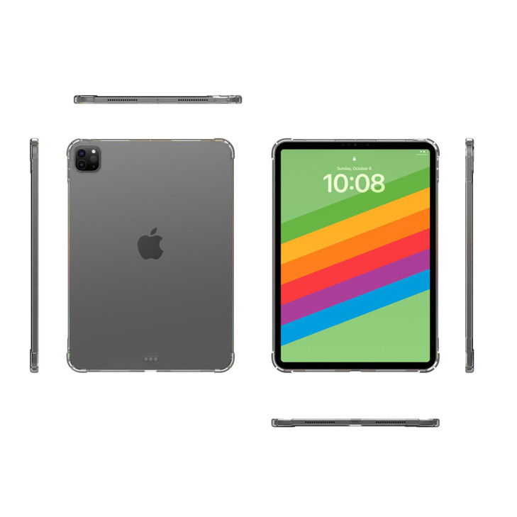 Dteck for iPad Pro 13-Inch (M4/M5) Clear TPU Case 2024/2025 Release, Durable Soft Silicone Back Cover, Slim Fit Lightweight, Anti Scratch Ultra Thin