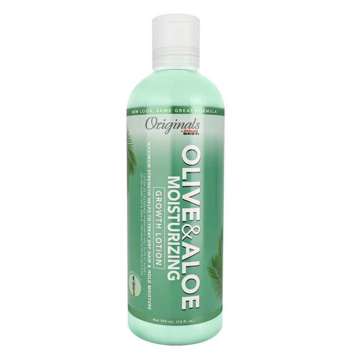 Originals By Africa S Best Olive And Aloe Moisturizing Growth Lotion Ultimate Hydration Finishing Step For All Hair Types And Textures