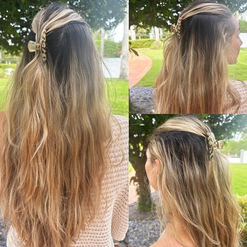 Camila Paris Mp30 French Small Hair Clips For Women 2.5 Inch Mini Claw Clips Yellow Girls Hair Claw Clips Fashion Styling Accessories Strong