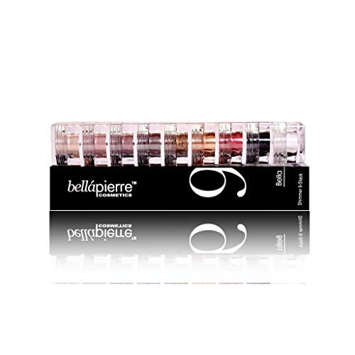 Bellapierre Shimmer Powder 9 Stack Paraben Free Eyeshadow Vegan And Cruelty Free Eye Makeup 9 Count Bella