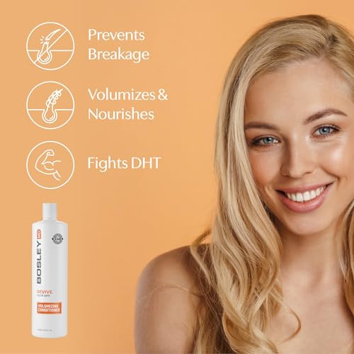 Bosrevive Volumizing Conditioner For Thinning Color Chemically Treated Hair Dht Blocker Sulfate Free Vegan Biotin Saw Palmetto And Rosemary