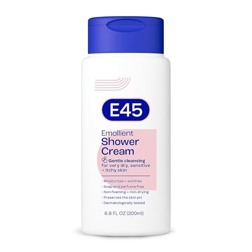 E45 Emollient Shower Cream Body Wash For Sensitive Skin 6.8 Fl Oz