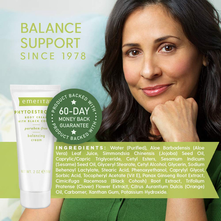 Emerita Phytoestrogen Body Cream 2 Oz