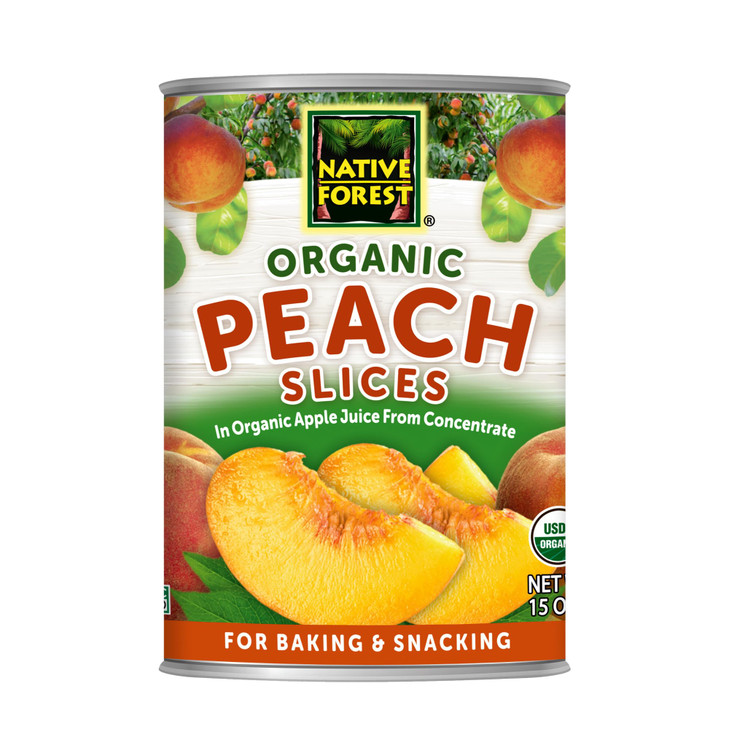 Native Forest Organic Peach Slices Organic Peaches 15 Ounce Pack Of 6