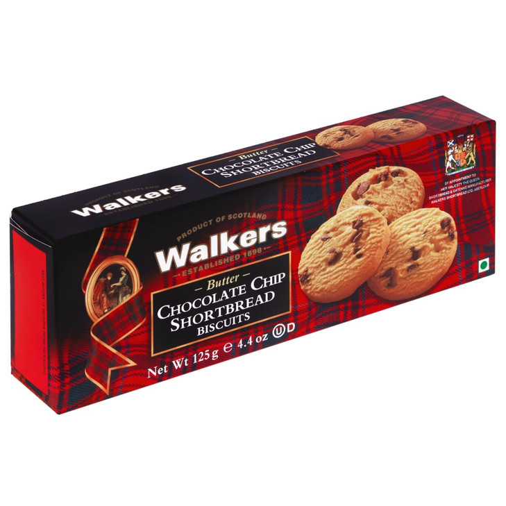 Walkers Classic Shortbread Chocolate Chip 4.4 Oz