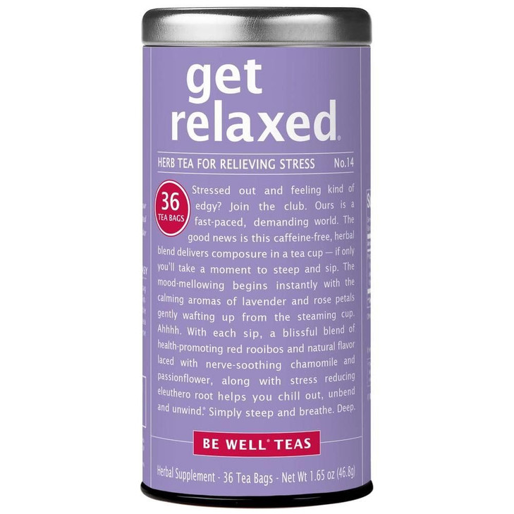 The Republic Of Tea Be Well Get Relaxed No. 14 Herbal Tea 36 Count