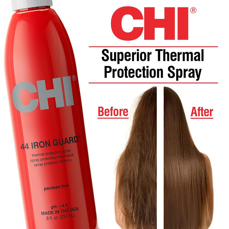 Chi 44 Iron Guard Thermal Protection Spray For Hair 8 Oz
