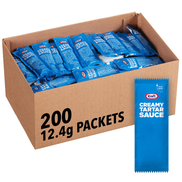 Kraft Creamy Tartar Sauce 200 Per Case Single Serve 12.4G Packet