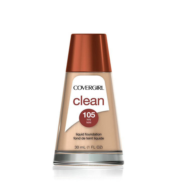 Covergirl Clean Makeup Foundation Ivory 105 1 Oz Pack Of 2