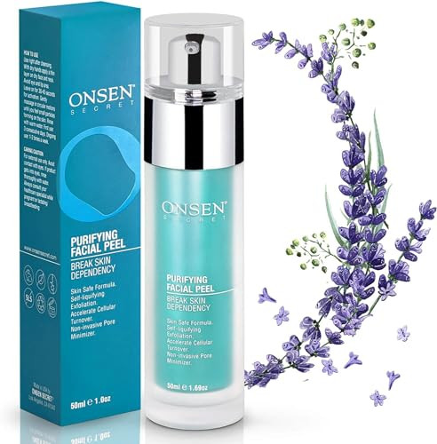 Onsen Secret Exfoliating Peeling Gel Daily Gentle Face Exfoliator Dark Spot Remover Organic Facial Peel For Sensitive Skin Natural Whitening