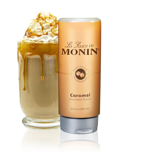 Monin Gourmet Caramel Sauce Rich And Buttery Great For Desserts Coffee And Snacks Gluten Free Non Gmo 12 Ounce
