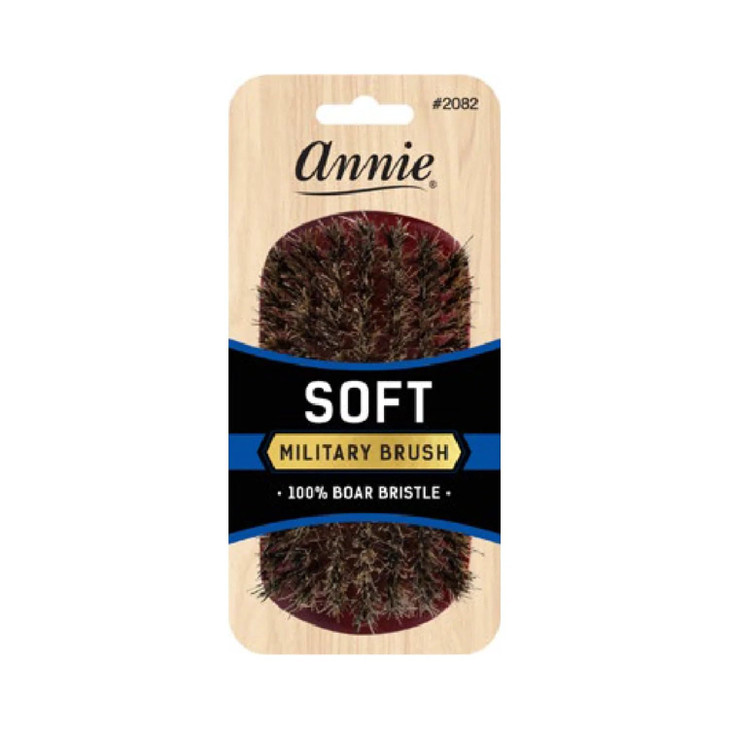 Annie Soft Military Wave Brush For Men Pure Boar Bristle Hair Brush