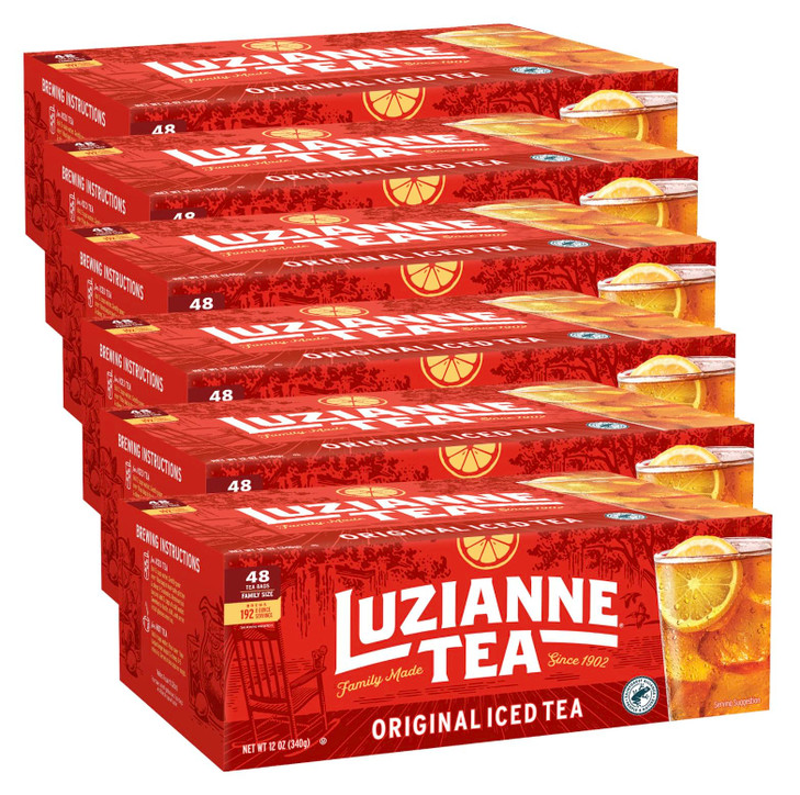 Luzianne Unsweetened Iced Tea Bags 48 Count Pack Of 6