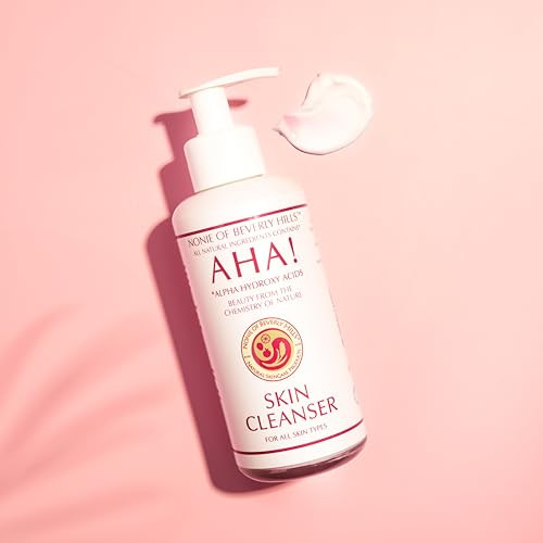 Nonie Aha All Natural Skin Cleanser 100 Percent Vegan And Natural Oil Based Makeup Remover With Exfoliating Alpha Hydroxy Acids Pore
