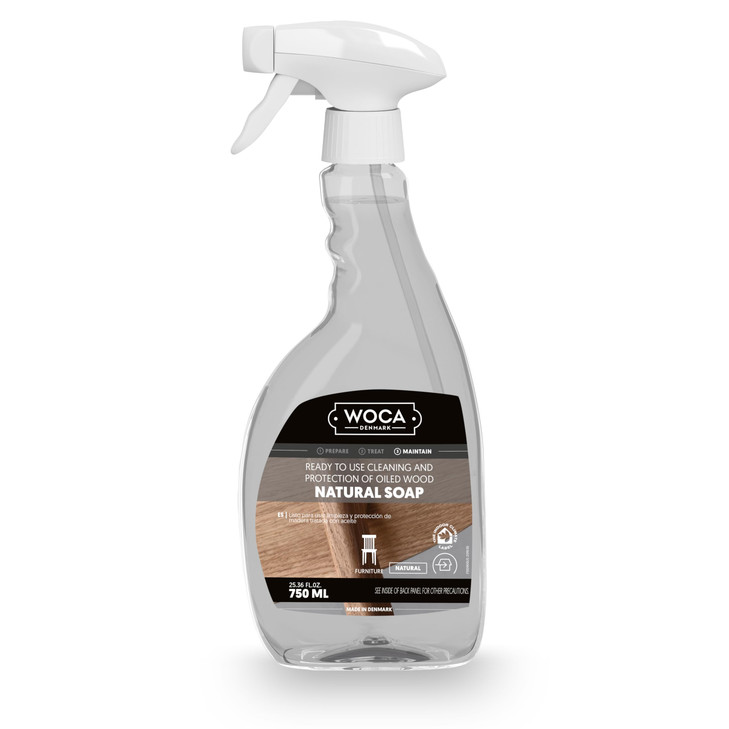 Woca Natural Soap Spray Hardwood Floor Cleaner 25.4 Fl Oz 750 Ml