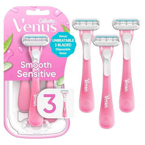 Gillette Venus Sensitive Women S Disposable Razors Single Package Of 3 Razors