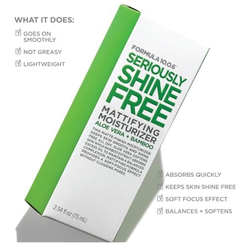 Formula 10.0.6 Seriously Shine Free Mattifying Moisturizer 2.54Oz 75Ml