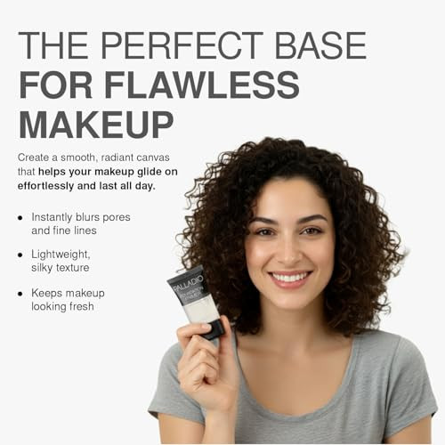 Palladio Foundation Primer Lightweight And Velvety Primer With Aloe Vera And Chamomile Wear Alone Or As Foundation Base Minimizes Fine Lines