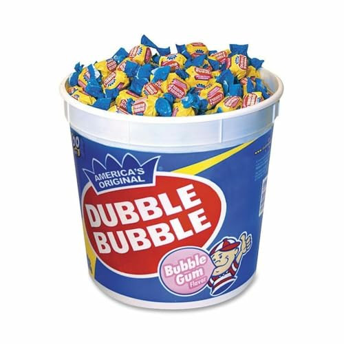 America S Original Dubble Bubble Bubble Gum 47.6 Ounce Value Tub 300 Individually Wrapped Pieces