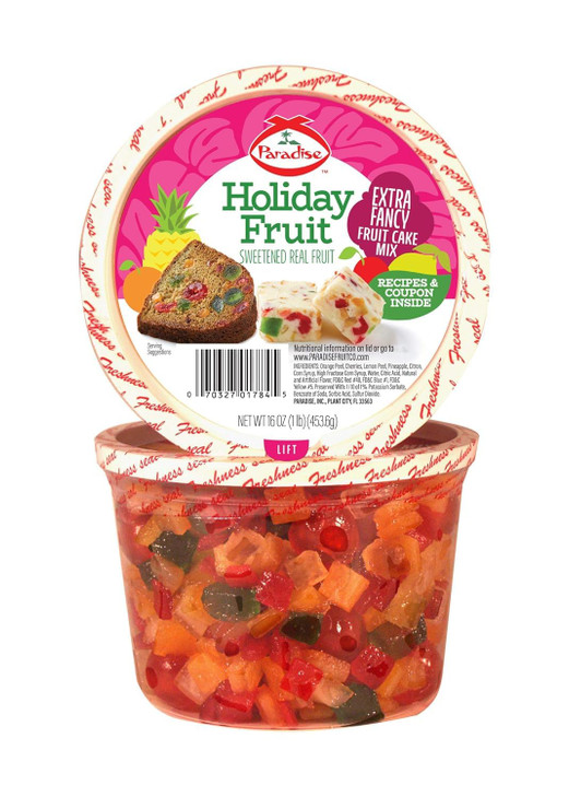 Paradise Fruit Extra Fancy Fruit Cake Mix 16 Ounce