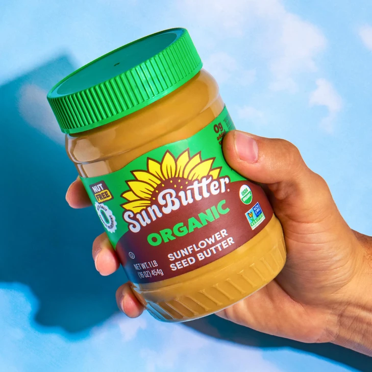 Sunbutter Organic Sunflower Seed Butter 16 Oz Nut Free Spread With 7G Plant Based Protein Roasted Rich And Savory Flavor Smooth Texture