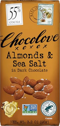 Chocolove Almonds And Sea Salt In Dark Chocolate 3.2 Oz