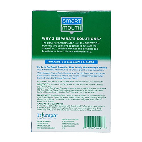 Smartmouth Mouthwash Packets Clean Mint 10 Count