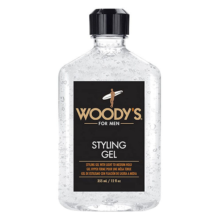 Woody S Styling Gel For Men Alcohol Free Men S Hair Gel With Light To Medium Hold No Crunch Touchable Finish 12 Fl Oz