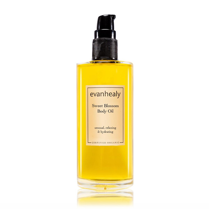 Evanhealy Sweet Blossom Body Oil Organic Jojoba Sesame And Sunflower Oil Blend Body Moisturizer Massage Oil Facial Cleanser And Scalp