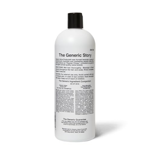 Generic Value Products Tea Tree Oil Shampoo Leaves Hair Soft And Manageable Leaves Scalp Clean And Tingling Adds Vitality And Luster 33.8Oz