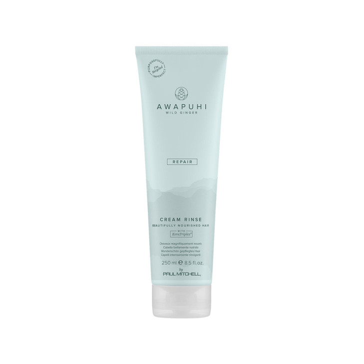 Awapuhi Wild Ginger By Paul Mitchell Cream Rinse Detangles Plus Repairs For Dry Damaged Plus Color Treated Hair 8.5 Fl. Oz