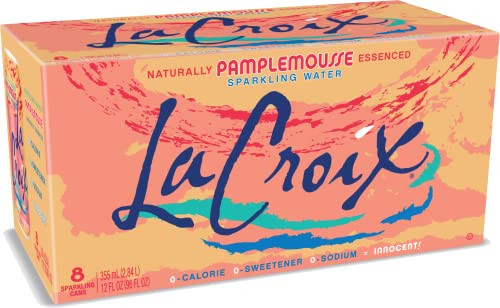 La Croix Sparkling Water Grapefruit 96 Ounce Pack Of 8
