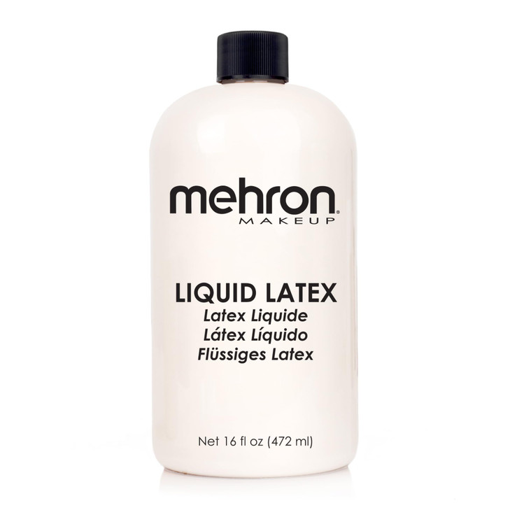 Mehron Makeup Liquid Latex 16 Oz Clear Special Fx Adhesive