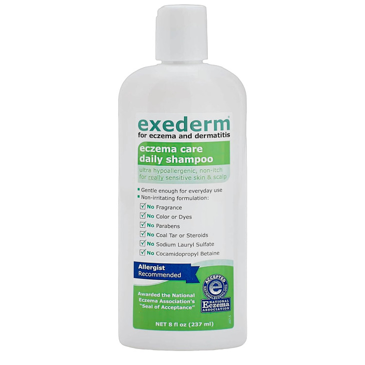 Exederm Shampoo For Sensitive Scalp Eczema And Seborrheic Dermatitis 8Oz