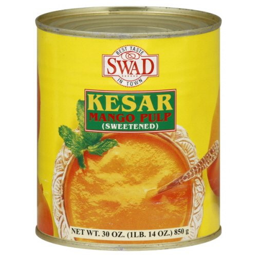 Swad Kesar Mango Pulp 30 Ounce Pack Of 6