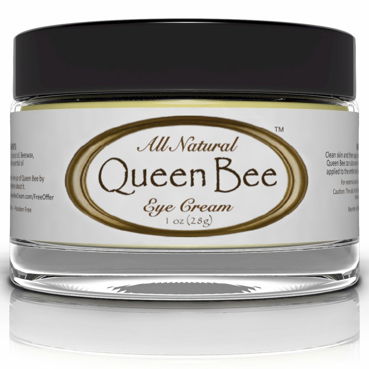 Queen Bee Organic Under Eye Cream For Dark Circles Lines And Puffiness 1 Ounce