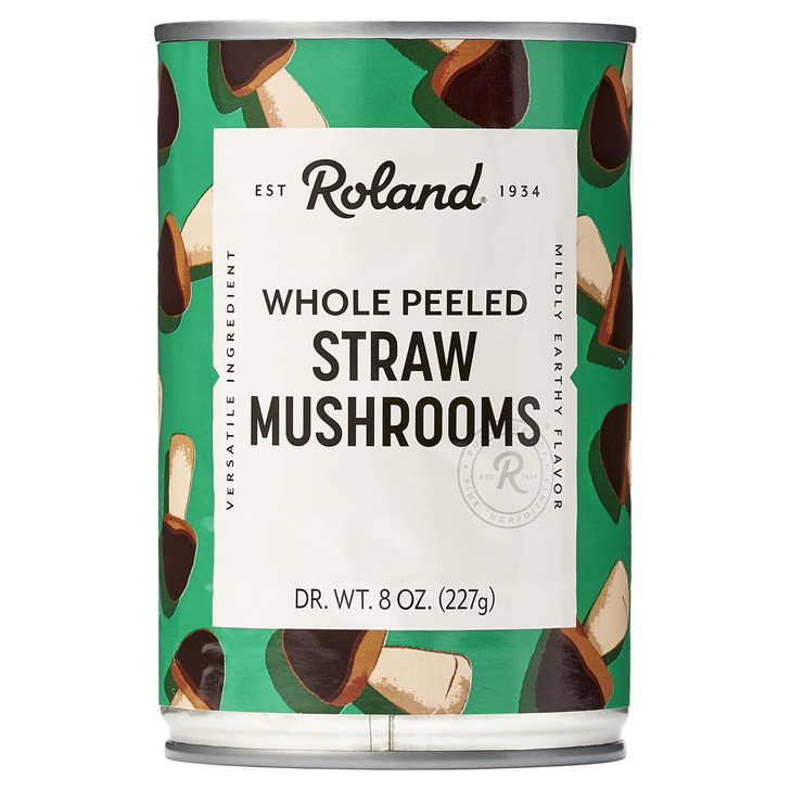 Roland Foods Whole Peeled Straw Mushrooms Specialty Imported Food 15 Ounce Pack Of 1