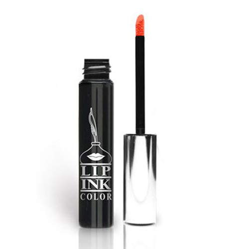 Lip Ink Liquid Lipstick Fire Red 100 Percent Smearproof Long Lasting Waterproof Vegan Wax Free Organic Kosher Natural Botanical 247