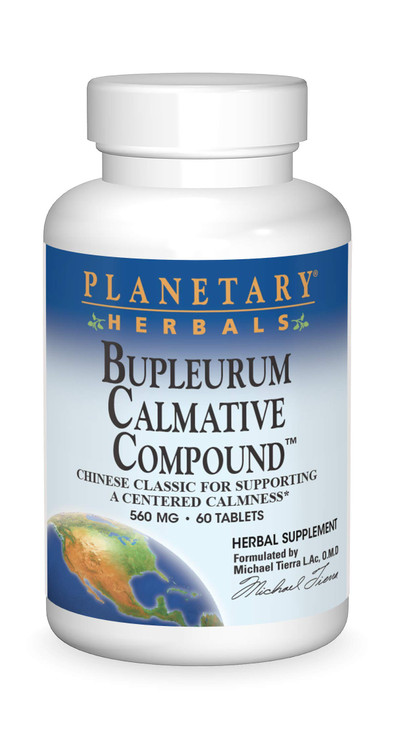 Planetary Herbals Bupleurum Calmative Compound Tablets, 60 Count