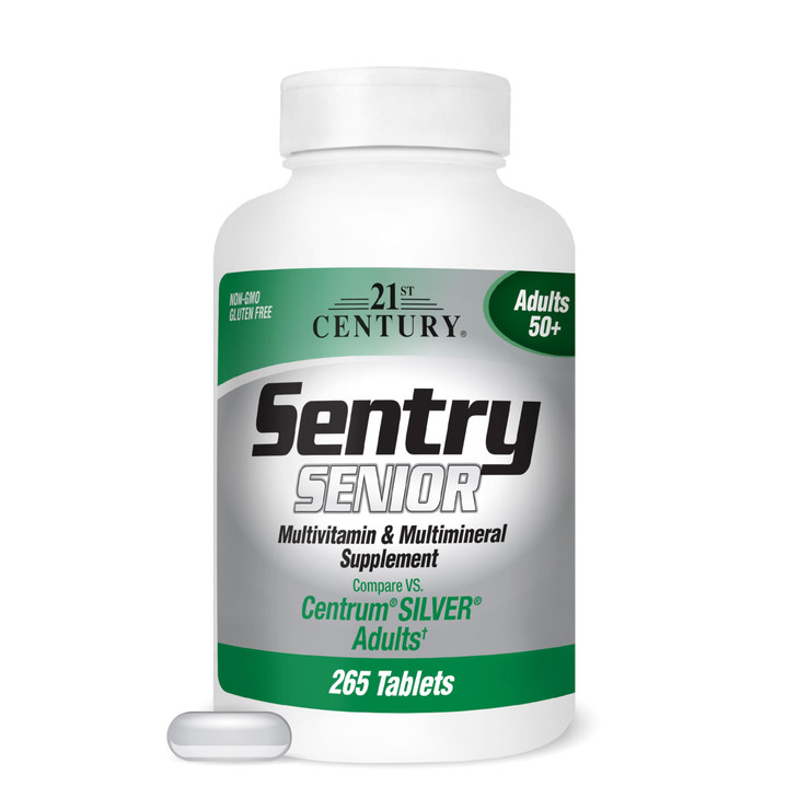 21st Century Sentry Senior Tablets, 265 Count