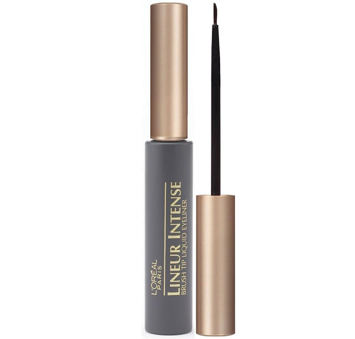 L Oreal Paris Makeup Lineur Intense Brush Tip Liquid Eyeliner Black 0.24 Fl Oz