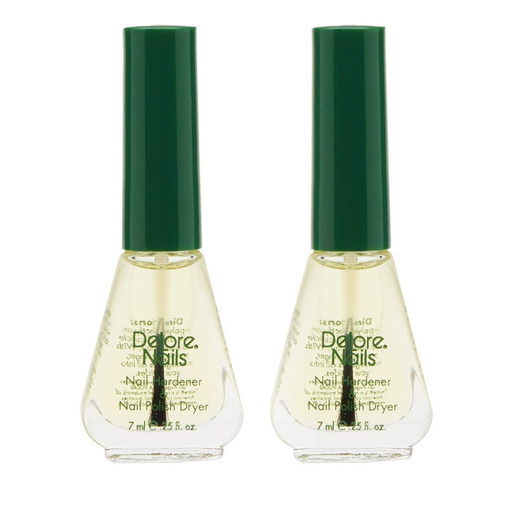 Delore For Nails Organic Nail Hardener And Nail Polish Dryer .25 Ounce Pack Of 2 By Delore For Nails