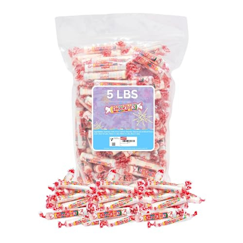 Smarties Candy Bulk Rolls Original Flavor Gluten And Vegan Free Classic Sweetness From Family Owned Company Since 1949 Peanut Free And Dairy