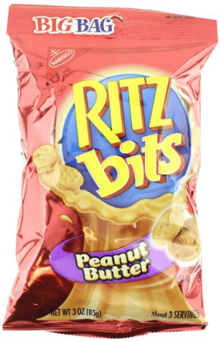 Nabisco Ritz Bits Peanut Butter 3 Ounces Pack Of 12