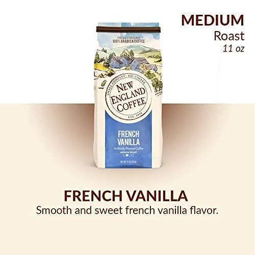 New England Coffee French Vanilla Ground Coffee 11Oz Pack Of 1