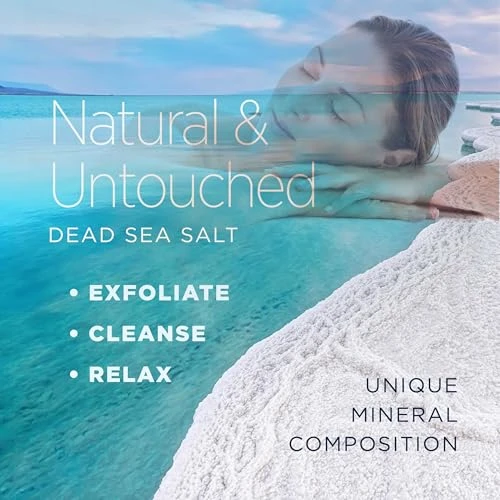 Minera Fine Grain Dead Sea Salt For Bath And Foot Soaks 5 Lbs Fast Dissolving 100 Percent Pure And Natural Unscented Skin Softening Sea Salt