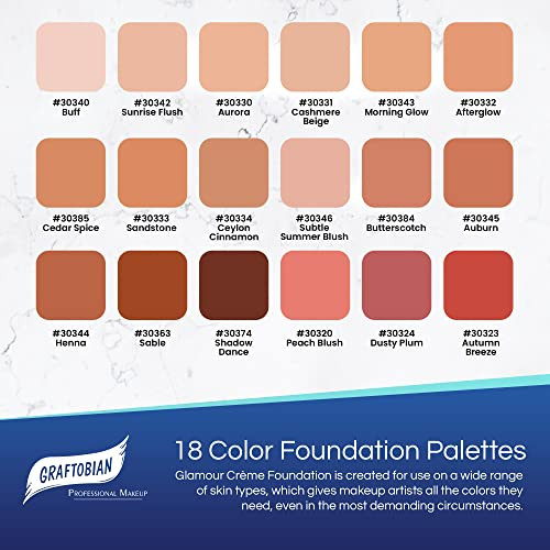 Graftobian Hd High Definition Super Palette Foundation Palette Professional Face Cream Palette Contour And Coverage Face Makeup Artist Kit