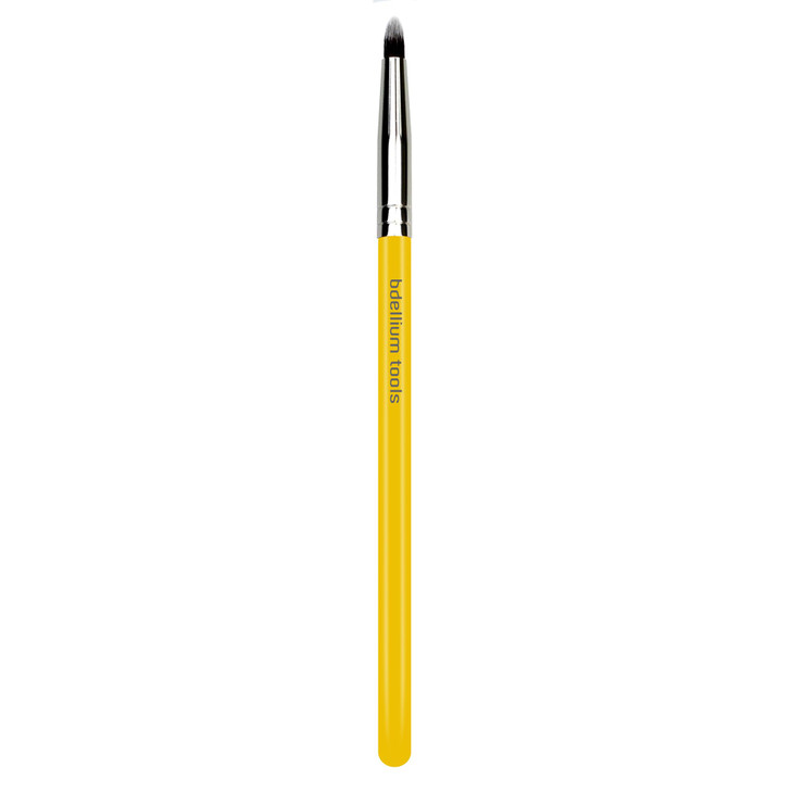 Bdellium Tools Professional Makeup Brush Studio Series 716 Smoky Eyeliner With Soft Synthetic Fibers For Thick Lining Yellow 1Pc